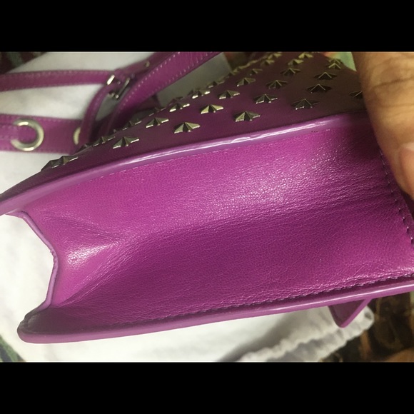 Authentic Jimmy Choo Rebel Crossbody Bag in grape - Picture 4 of 13